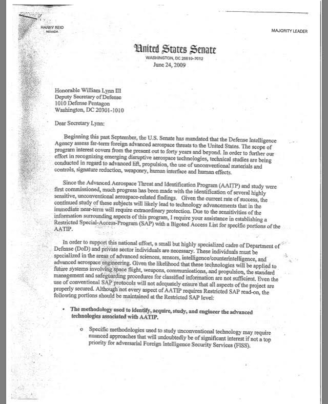 Reid letter 1