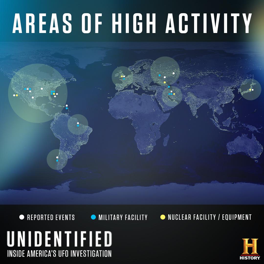AATIP/Pentagon UFO Hotspot Map